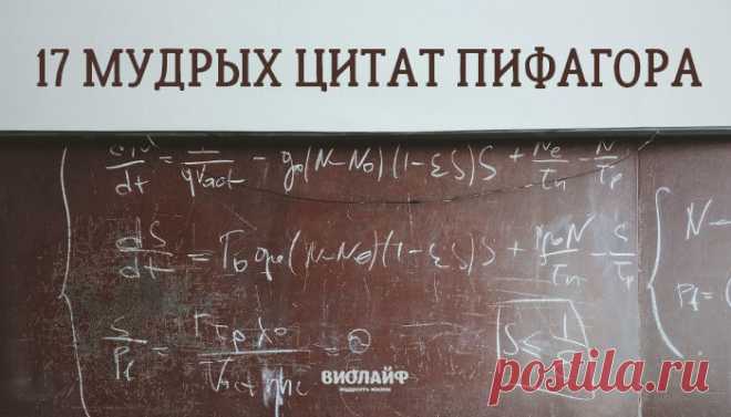 17 мудрых цитат Пифагора
Пифагор Самосский — древнегреческий философ, математик и мистик, создатель религиозно-философской школы пифагорейцев....
Читай дальше на сайте. Жми подробнее ➡