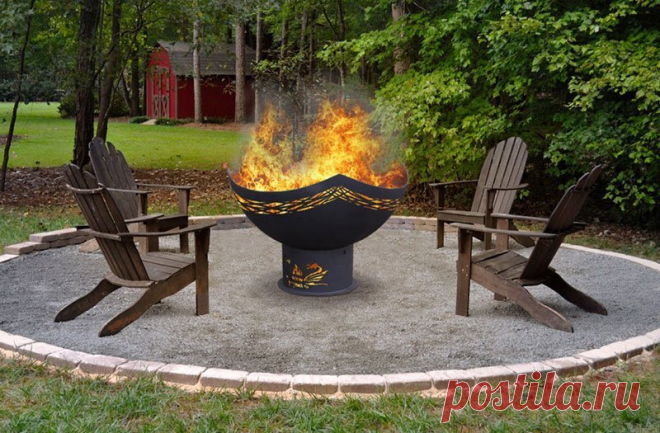 Изготавливаем кострище на даче своими руками. Из чего можно сделать очаг для костра на даче Очаг под костер