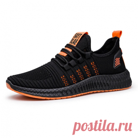 Men's running shoes mesh breathable anti-slip lightweight sneakers shockproof casual sport shoes outdoor walking jogging Sale - Banggood.com