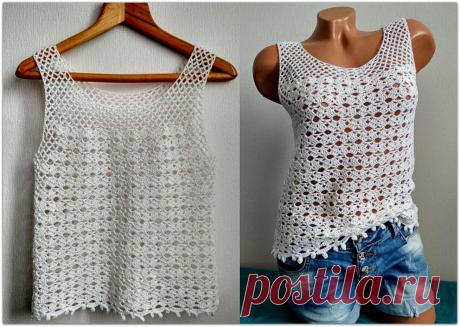 Для тех, кто любит вязать крючком: красивые летние топы, джемперы и кардиганы | Вязание с Paradosik_Handmade | Дзен