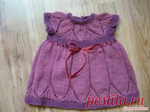 ДЕТСКОЕ ПЛАТЬЕ.
#спицы
http://www.stranamam.ru/post/11786293/