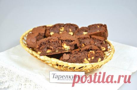 Шоколадные бискотти рецепт от Тарелкиной.