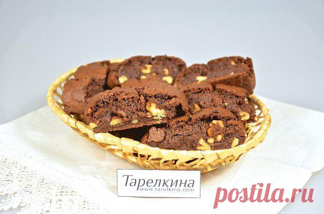 Шоколадные бискотти рецепт от Тарелкиной.