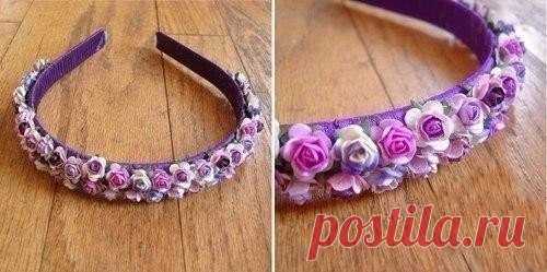 ​Ободок с цветами