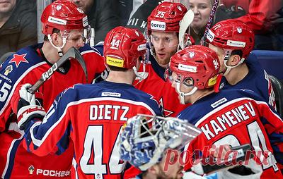 ЦСКА вышел в плей-офф Континентальной хоккейной лиги. Армейский клуб стал шестым участником Кубка Гагарина от Западной конференции