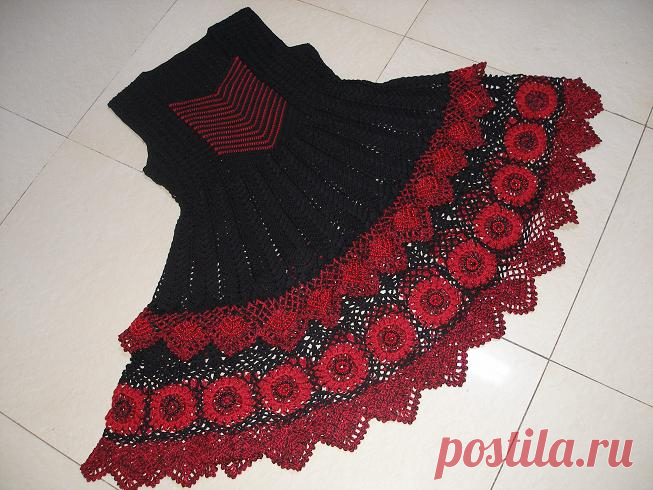 Вяжем детское платье крючком. Как связать детское платье Вяжем детское платье крючком. Как связать детское платье по схеме. Вяжем платье для девочки