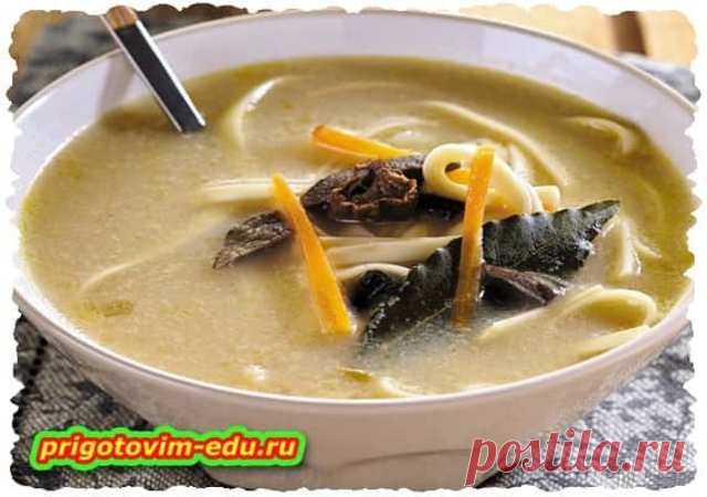 Суп с лапшой и грибами ( вегетарианский ) 🥣. Кулинарные рецепты с фото и видео