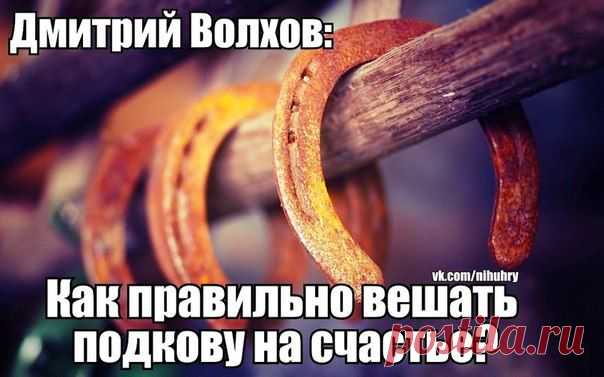 Дмитрий Волхов: Как правильно вешать подкову на счастье?