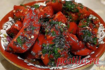 Помидоры по-корейски — просто объедение! — Домашняя кулинария