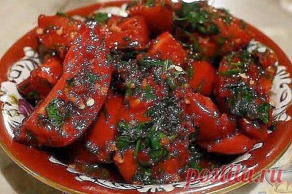 Помидоры по-корейски — просто объедение! — Домашняя кулинария