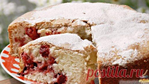 Клубничных вам чаепитий! Шарлотка с клубникой | ЛУЧШИЕ РЕЦЕПТЫ RussianFood.com | Дзен