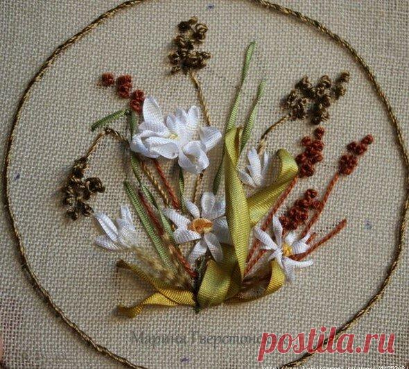 Применение швов при вышивке травок: схемы и примеры - Домоводство - медиаплатформа МирТесен