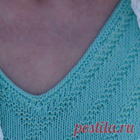 Способ обработки горловины.  Здесь https://www.liveinternet.ru/community/lj_ru_knitting/post328587824/ lilihanum пишет:
&quot;Понравился способ обработки горловины: поднять петли на круговые спицы, провязать изнаночный ряд, потом два ряда платочной вязки и закрыть изнаночными петлями. Получается аккуратно и красиво&quot;.