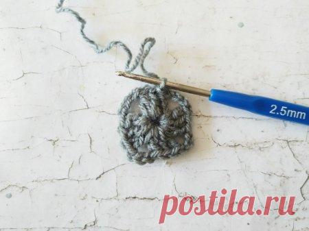 Сумка крючком с мотивами