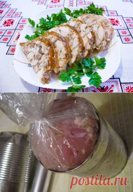 Домашняя куриная ветчина в банке за час » Женский Мир