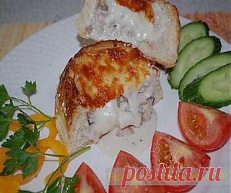 Кулинарные рецепты Жульен в булочке » Кулинарные рецепты