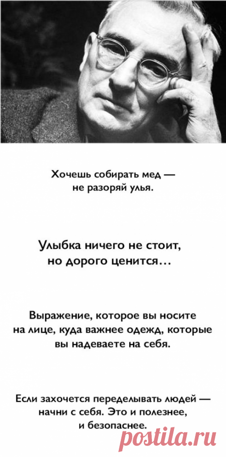 Дейл Карнеги советует: 10 мотивирующих фраз, после которых хочется радоваться жизни.