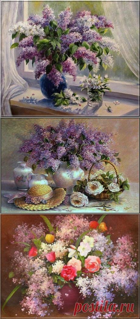 ♥ღ♥Сирень в изобразительном искусстве♥ღ♥.
