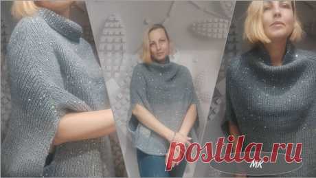 Простой жилет резинкой 1×1. Спицами. / knittingideas.ru