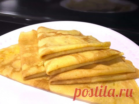 БЛИНЧИКИ НА ВОДЕ  Нежные, Тонкие и Ажурные + Минутка Позитива