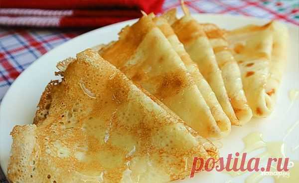 5 рецептов блинов с дырочками!