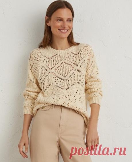 Свитер Lloyd с интересной кокеткой. Схема и описание | Вязание спицами LenkomKnit | Яндекс Дзен