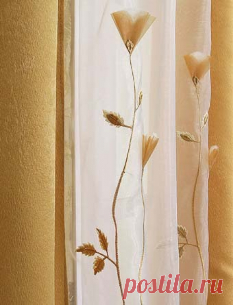 Модный дизайн штор: японские шторы с прозрачной серединой - Учимся Делать Все Сами