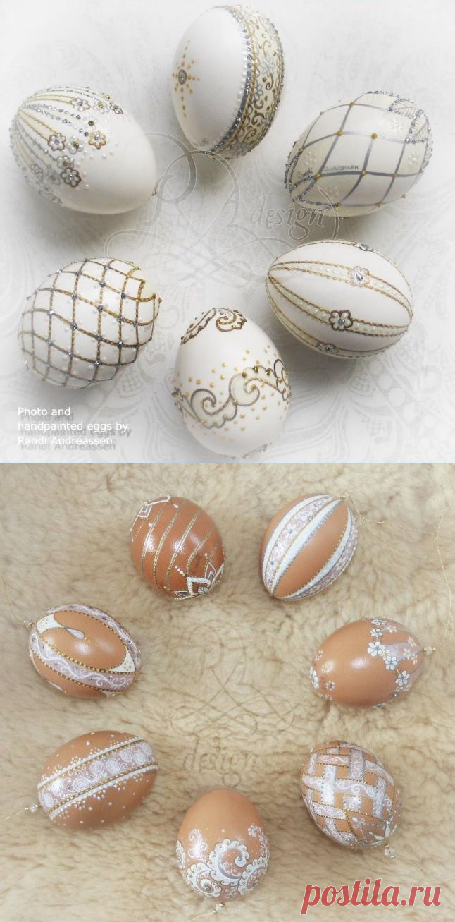 Красивые пасхальные яйца - Домашний hand-made