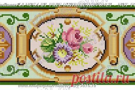 Floral vertical border design for a chair