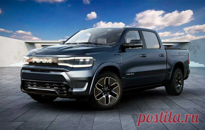 Ram 1500 REV 2025: новый полностью электрический пикап представлен на Нью-Йоркском автосалоне
