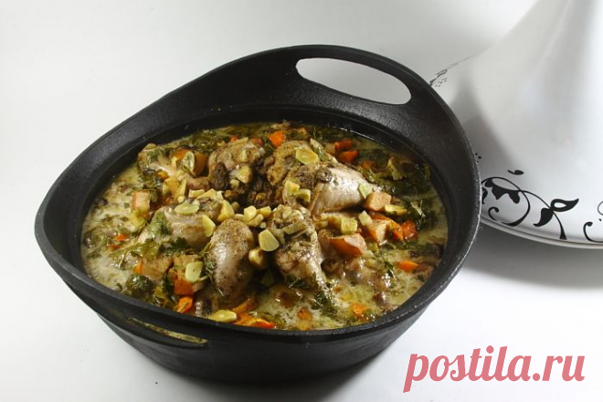 Таджин курица с шампиньонами 9