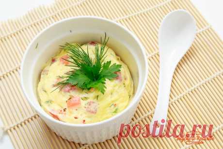 Омлет в кружке - рецепт для микроволновки. | Вкусно и красиво с Натальей Балдук.