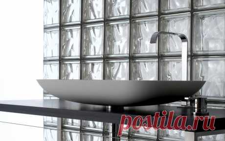 Стеклоблоки в современном интерьере | Роскошь и уют