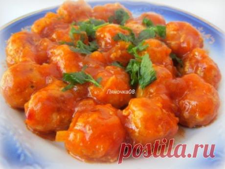 Мясные фрикадельки в томатном соусе (диета Дюкан) : Низкокалорийные рецепты