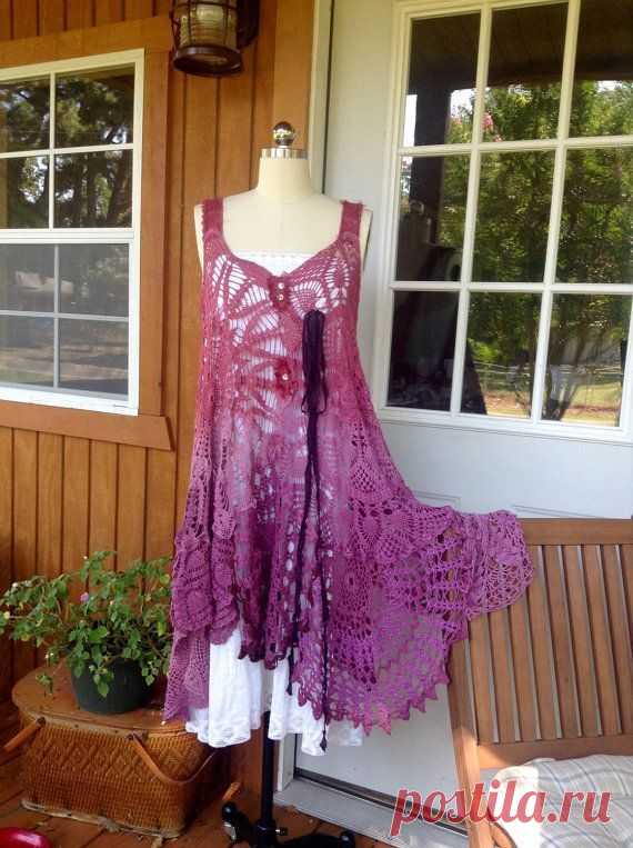 Luv Lucy Crochet Dress **Berry Pickin Dress