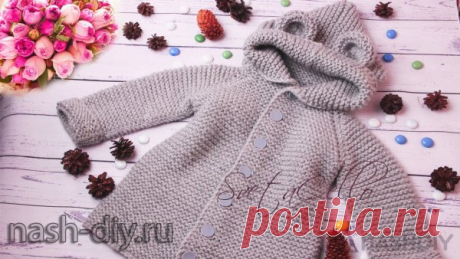 Пальто с КАПЮШОНОМ детское спицами Пальто с КАПЮШОНОМ детское спицамиМK Пальто спицами на ребенка 2-3 года.На рост 95 смЧасть 1. Часть 2.