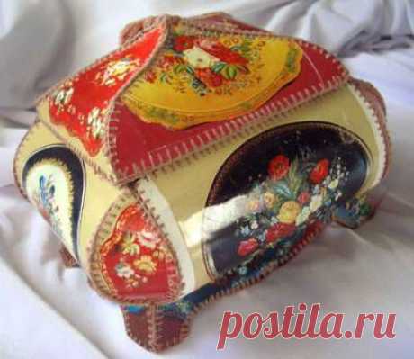 Шкатулка из открыток