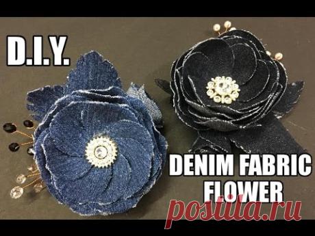D.I.Y. Denim Fabric Flower Accessory | MyInDulzens