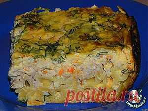 Макароны с курочкой, запеченные в нежно-сливочном соусе - кулинарный рецепт