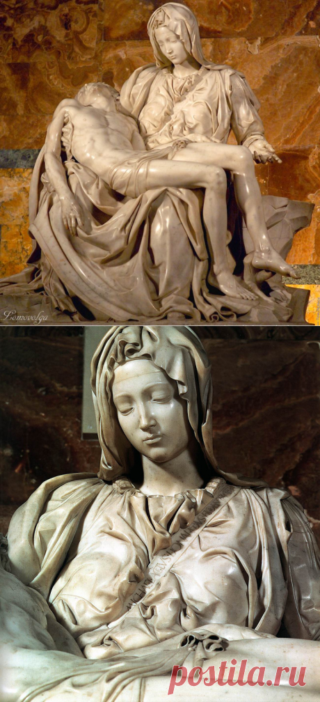 Шедевр в деталях | Микеланджело Буонарроти (Michelangelo, 1475-1564, Italian) - Пьета