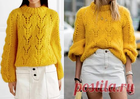 Жёлтый цвет — цвет осени: подборка женских свитеров, джемперов и кардиганов | Paradosik_Handmade | Яндекс Дзен