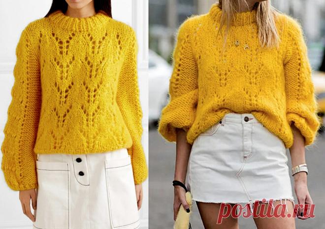 Жёлтый цвет — цвет осени: подборка женских свитеров, джемперов и кардиганов | Paradosik_Handmade | Яндекс Дзен