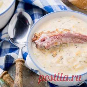 СЫРНЫЙ СУП С КОПЧЕНЫМИ РЕБРЫШКАМИ - МирТесен