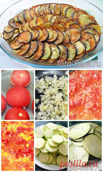 Рецепт рататуя в духовке с фото - самый вкусный - классический. Узнай как приготовить овощи