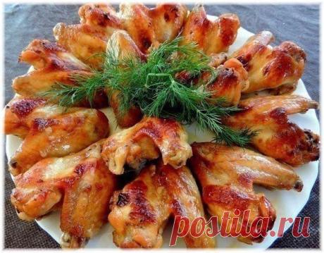 Куриные крылышки в медово-соевом соусе / Изысканные кулинарные рецепты