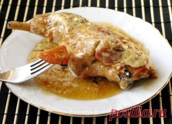 Кролик в сметане в мультиварке: пошаговый кулинарный рецепт