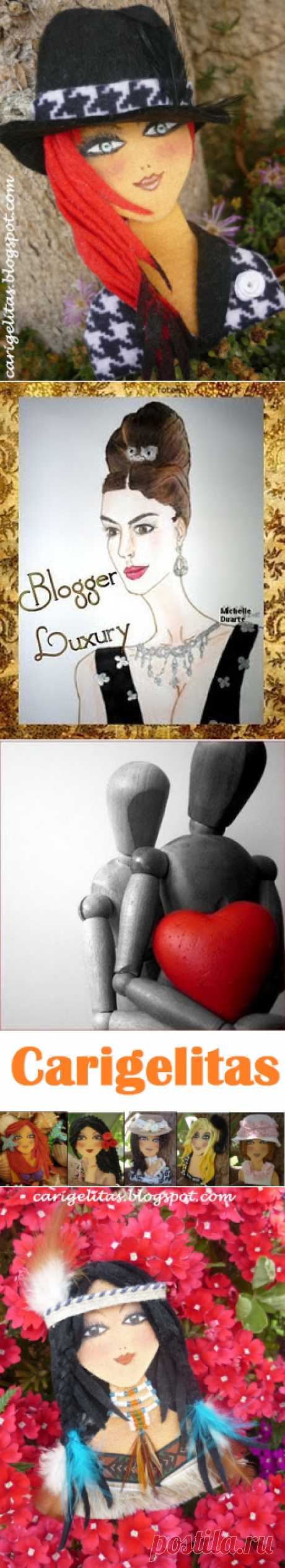 CARIGELITAS...broches de fieltro pintados a mano