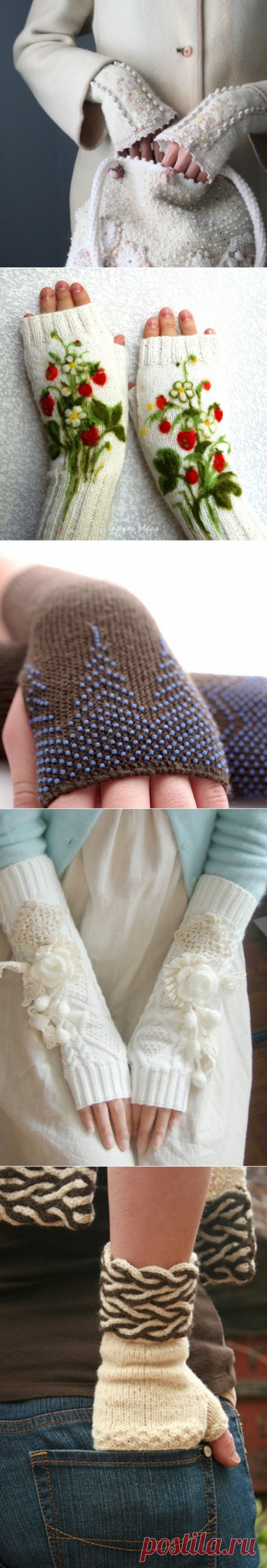 КАК СВЯЗАТЬ МИТЕНКИ СПИЦАМИ | Вязание спицами аксессуаров