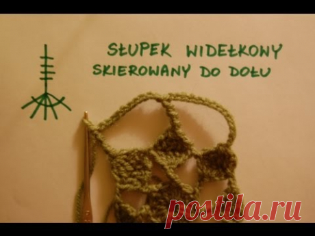 Słupek widełkowy skierowany do dołu