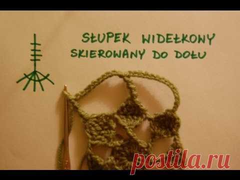 Słupek widełkowy skierowany do dołu